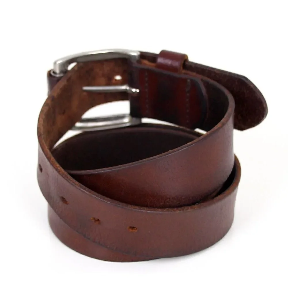 SADDLE BROWN GENUINE LEATHER 1 1/4
